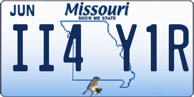 MO license plate II4Y1R