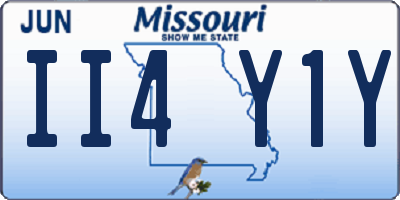 MO license plate II4Y1Y