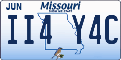 MO license plate II4Y4C