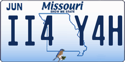 MO license plate II4Y4H
