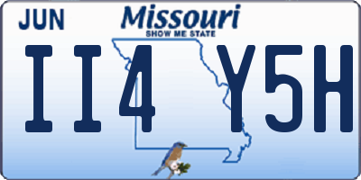 MO license plate II4Y5H