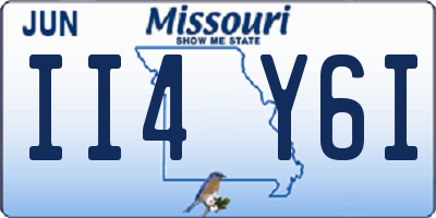 MO license plate II4Y6I