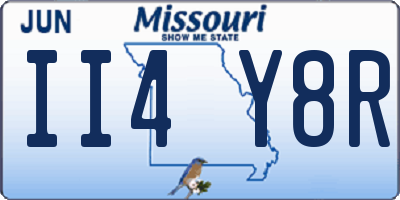 MO license plate II4Y8R