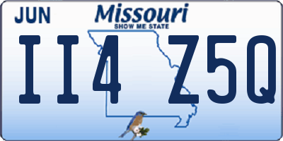 MO license plate II4Z5Q