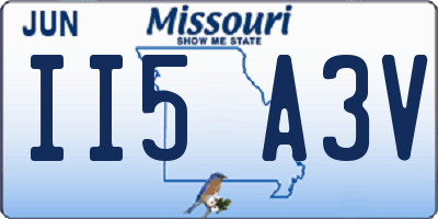 MO license plate II5A3V