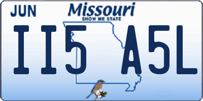MO license plate II5A5L