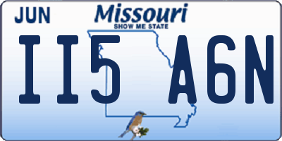 MO license plate II5A6N