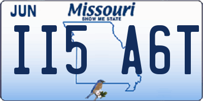 MO license plate II5A6T