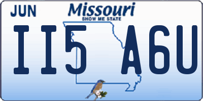 MO license plate II5A6U