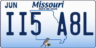 MO license plate II5A8L