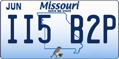 MO license plate II5B2P