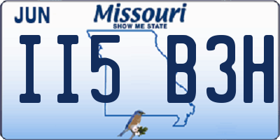MO license plate II5B3H