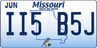 MO license plate II5B5J