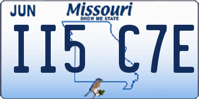 MO license plate II5C7E