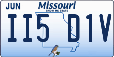MO license plate II5D1V