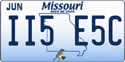 MO license plate II5E5C