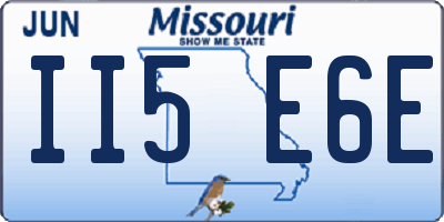 MO license plate II5E6E