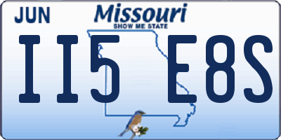 MO license plate II5E8S
