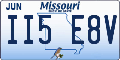 MO license plate II5E8V