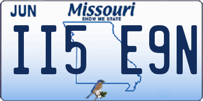 MO license plate II5E9N