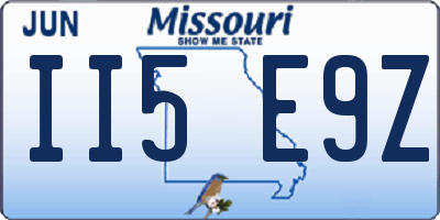 MO license plate II5E9Z