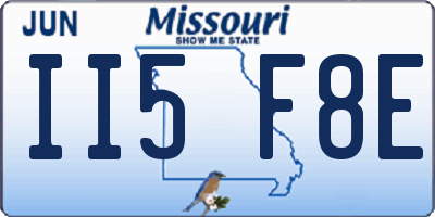 MO license plate II5F8E