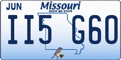 MO license plate II5G6O
