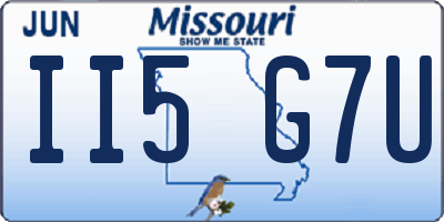 MO license plate II5G7U