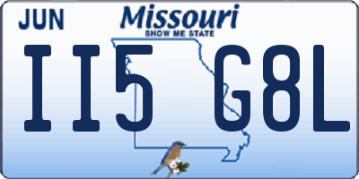 MO license plate II5G8L