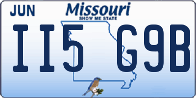 MO license plate II5G9B