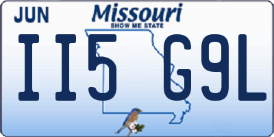 MO license plate II5G9L