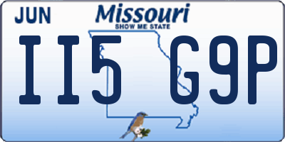 MO license plate II5G9P