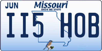 MO license plate II5H0B