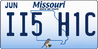 MO license plate II5H1C