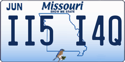 MO license plate II5I4Q