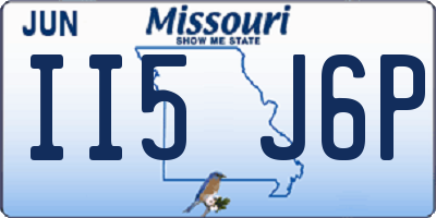 MO license plate II5J6P