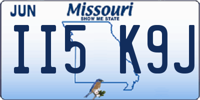 MO license plate II5K9J