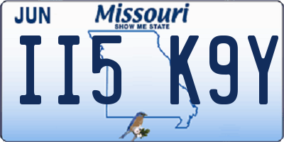 MO license plate II5K9Y
