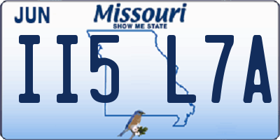 MO license plate II5L7A