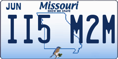 MO license plate II5M2M