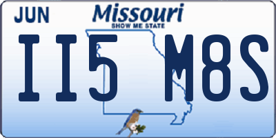 MO license plate II5M8S