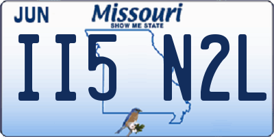 MO license plate II5N2L