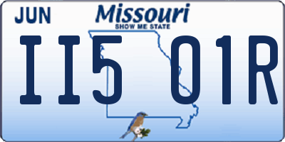 MO license plate II5O1R