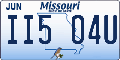 MO license plate II5O4U