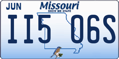 MO license plate II5O6S