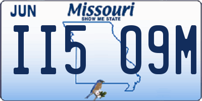MO license plate II5O9M