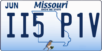 MO license plate II5P1V