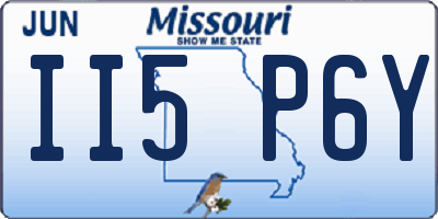 MO license plate II5P6Y
