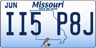 MO license plate II5P8J