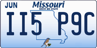 MO license plate II5P9C